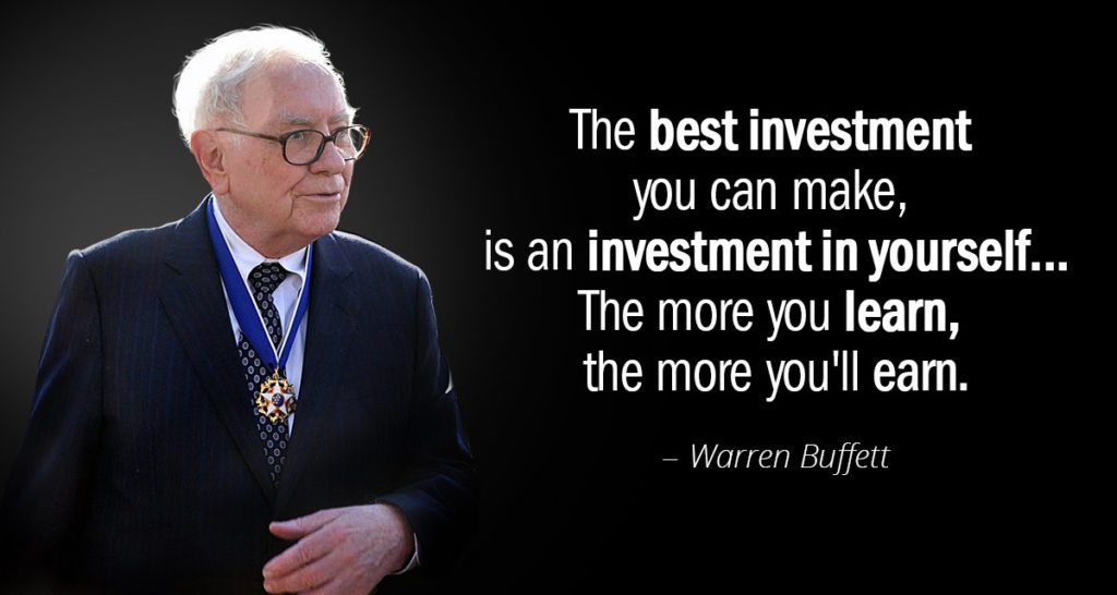 Quotation Warren Buffett The best investment you can make is an investment in 84 92 34 copy